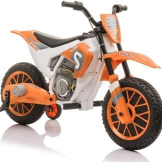 venta Moto cross Eléctrica Infantil 12v, Naranja, gas en puño, ruedas goma - INDA498-LE9014-XMX616
